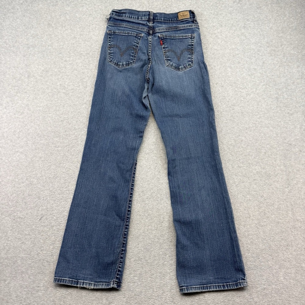 Vintage Levis 512 Jeans Boot Cut Womens Size 8 Blue Stretch Flare Y2K Slimming